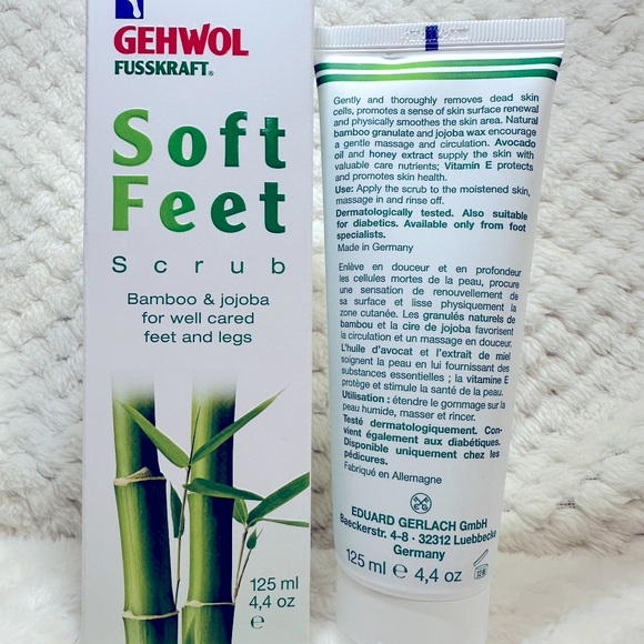 Brand new- Gehwol Fusskraft Soft Feet Scrub Bamboo and Jojoba, 125 ml - Picture 2 of 4